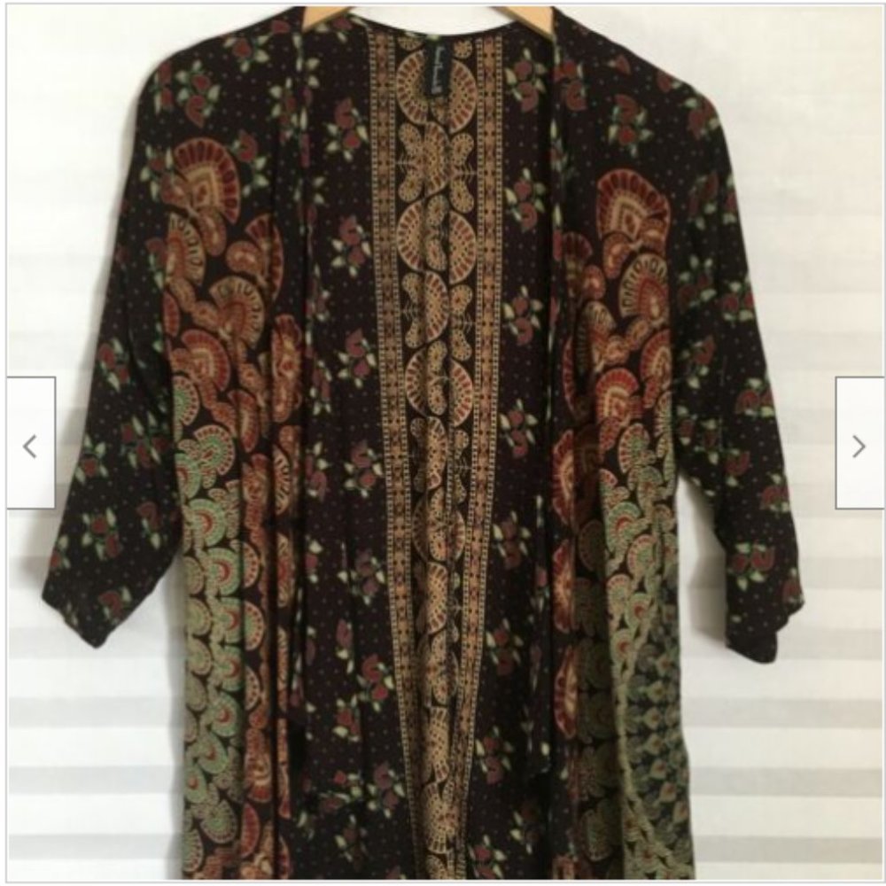 Sacred Threads Waterfall Open Front Top Cardigan … - image 3